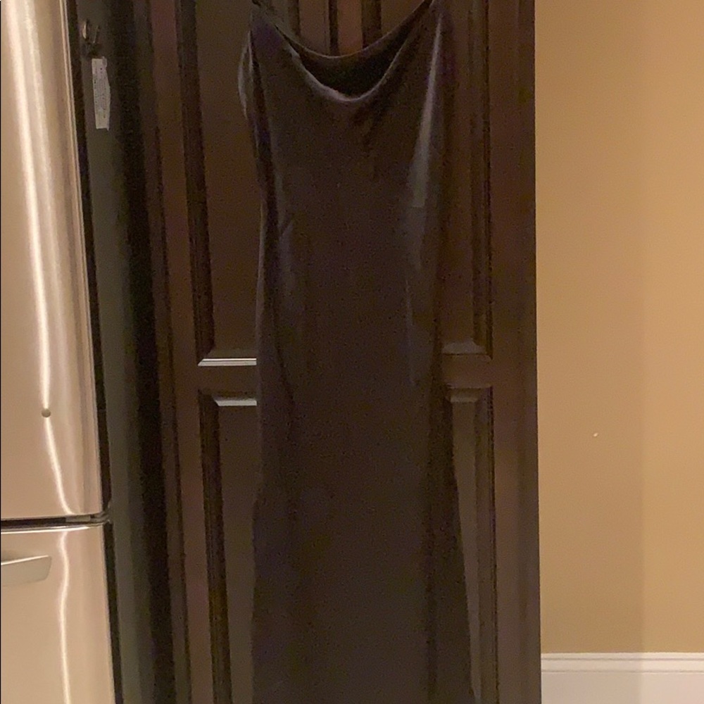 Black silk dress